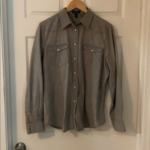 Lauren XL long sleeved western style shirt